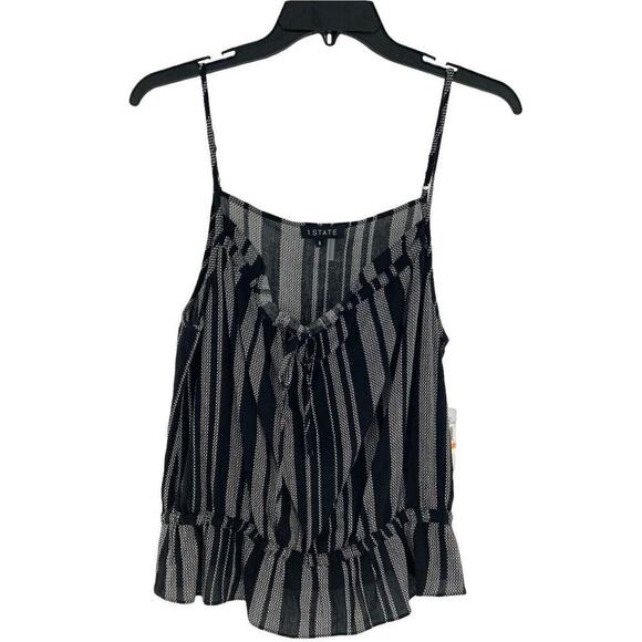 1.State Top Womens Small Multicolor Adjustable Spaghetti Strap Elastic WaistNEW - Picture 1 of 10